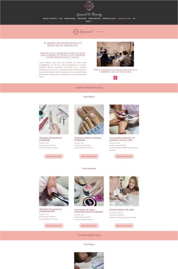Captura completa del proyecto web 4