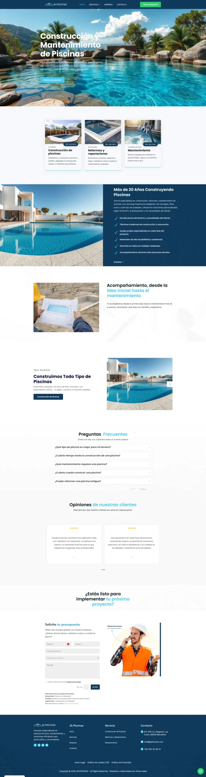 Captura completa del proyecto web 1